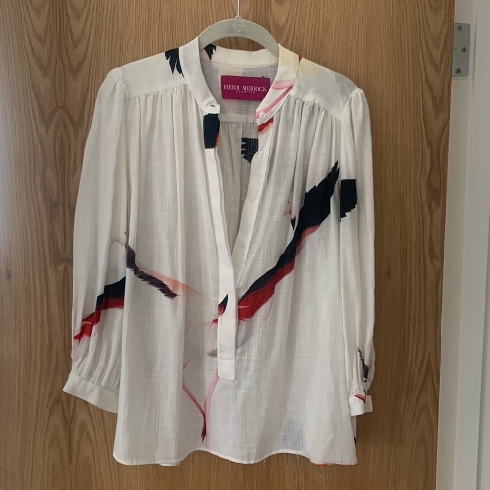Heidi Merrick Flamingo Marish Blouse